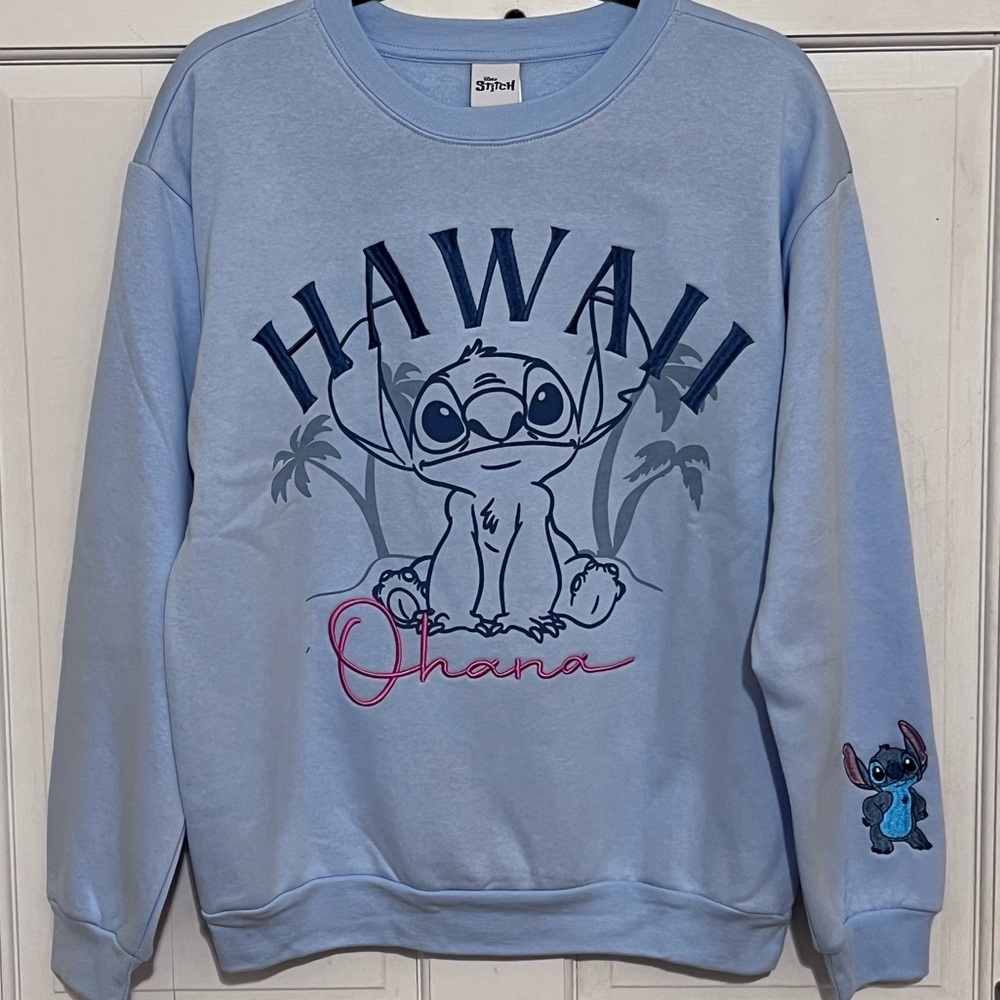 Stitch Blue Sweat Shirt. NWT
